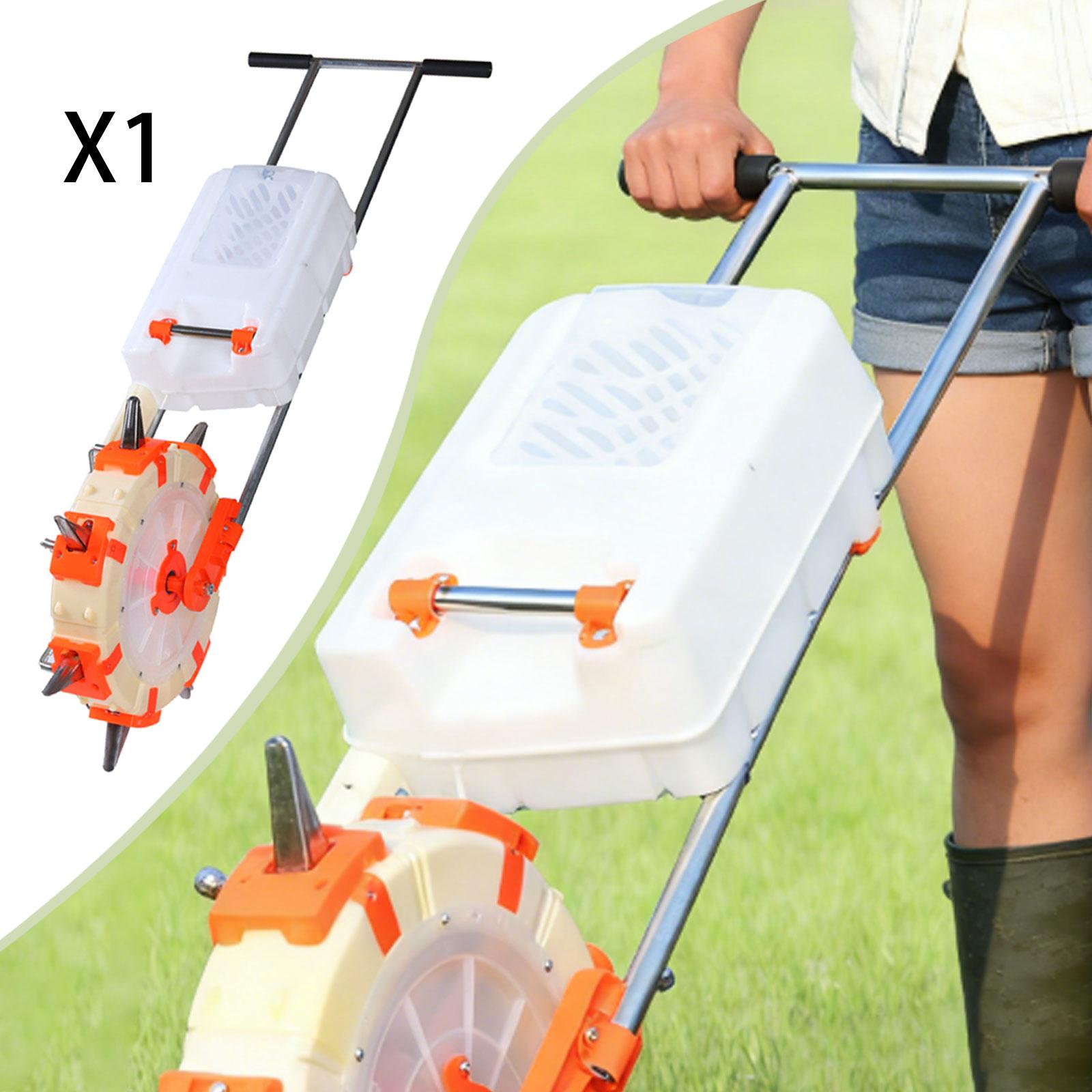Vegetable Transplanter - Hand Push Seeder Fertilizer, Corn Planter