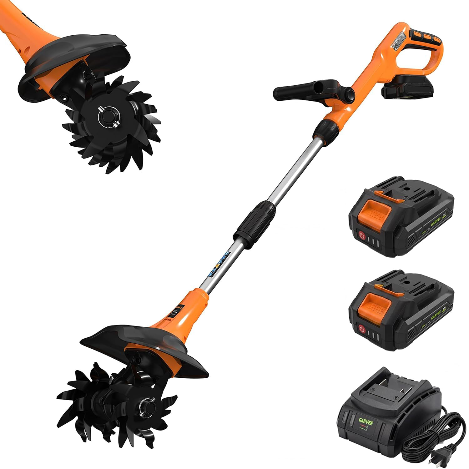 20V Cordless Garden Tiller, 2x - огляд і ціна Farming Equipment For Agriculture