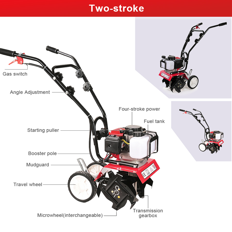 Tungfull Petrol Micro Cultivat - огляд і ціна Farming Equipment For Agriculture