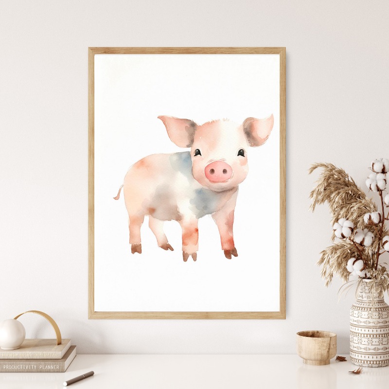 Watercolor Farm Animals Baby H - огляд і ціна Agriculture Vertical Farming
