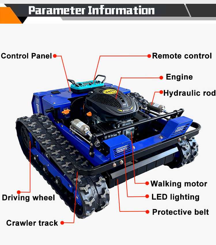Tracked Lawn Mower Automatic R - огляд і ціна Agriculture Farming Robot
