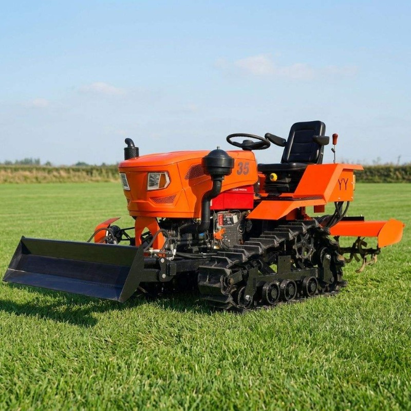 Crawler 4WD Rotary Tiller 35HP - огляд і ціна Farming Equipment For Agriculture