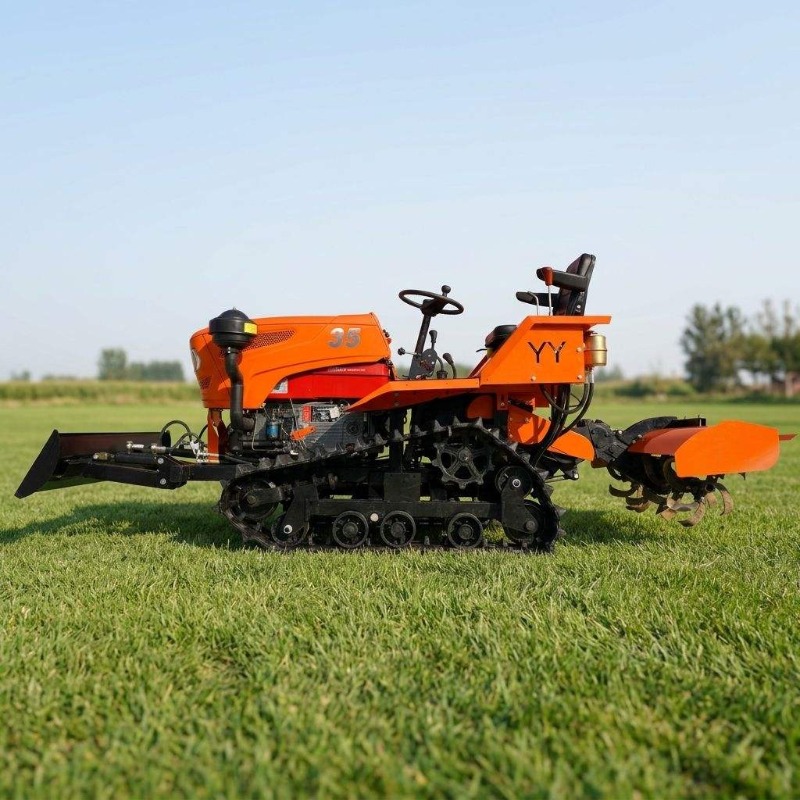 Crawler 4WD Rotary Tiller 35HP - огляд і ціна Farming Equipment For Agriculture
